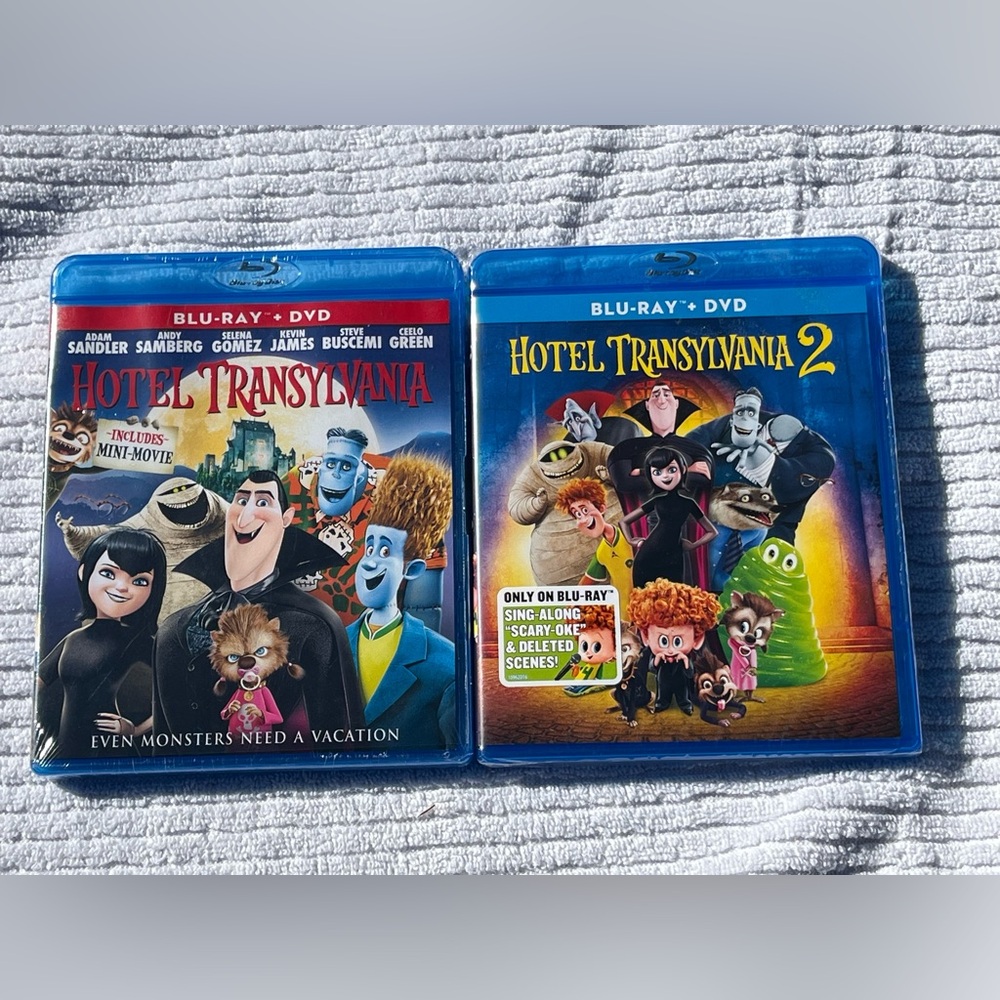NWT Hotel Transylvania Blu-ray DVD Set 1 & 2 New sealed set of 2